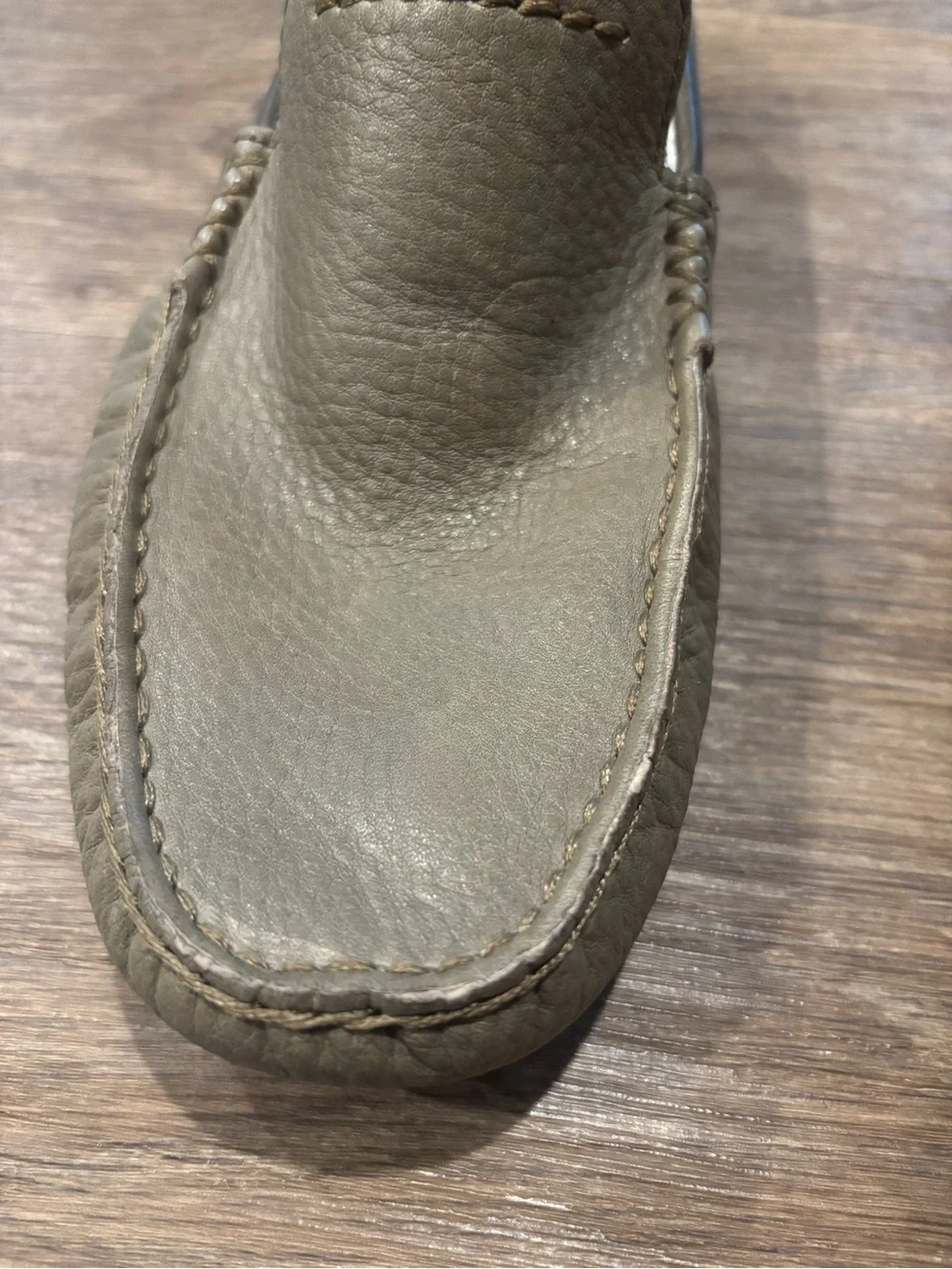 UGG Henrick Leather Driving Loafers Sage Green Treadlite Mens 8